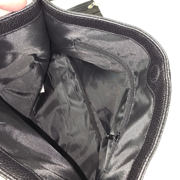 Bella Russo Pebbled Vegan Leather Shoulder Bag Set NWT Gold Hardware Clutch - Picture 4 of 7